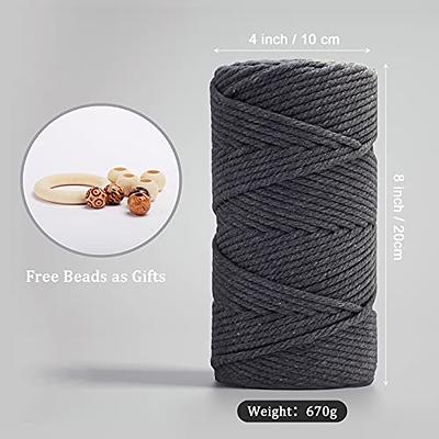 Macrame Cord 2mm x 100m Twisted Macrame Rope for Wall Hanging