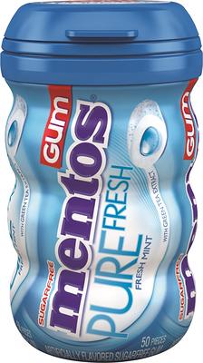 Mentos Sugar-Free Fresh Mint Chewing Gum, Long-Lasting Flavor, 3.53 oz.