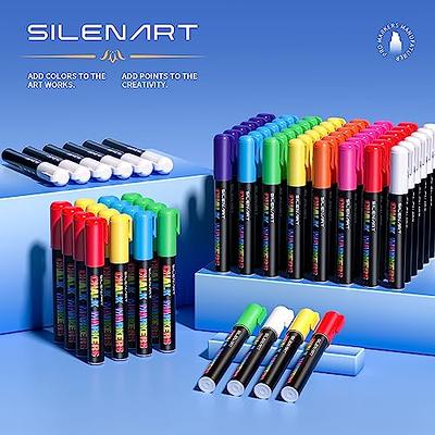 8 colors Fine Bullet Tip Liquid Chalk Markers Blackboard Window Marker Pens  (Size: 8 colors)