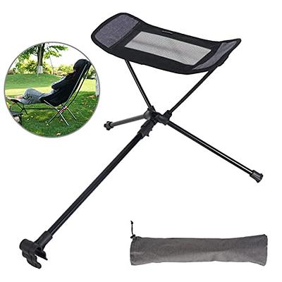 Gymax 2pcs Hammock Camping Chair w/ Retractable Footrest & Carrying - Blue