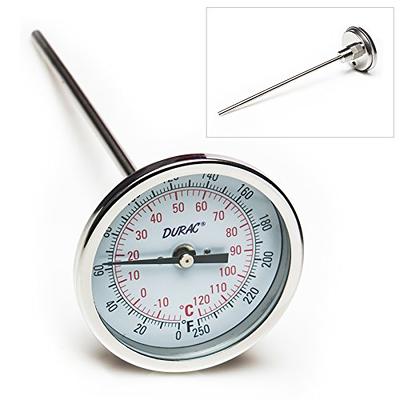 SP Bel-Art, SP Bel-Art, H-B DURAC Bi-Metallic Dial Thermometer; 60 to 400C  (150 to 750F), 1/2 in. NPT Threaded Connection, 75mm Dial