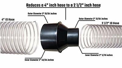 Shop Vac Hose Adapter Fittings. 2 1/2 Inch Universal Shop Vacuum  Attachments Kit. Shop Vac Hose Reducer For 1.5 and 1.25 Hoses and Shop Vac