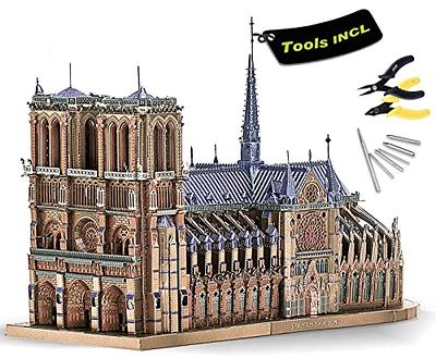 The Cathedral, Gothic Style Architecture, 3D Puzzle Wood Sculpture