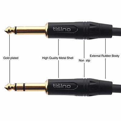 Tisino Cable Mini Jack a Jack Stereo- Cable Audio 3,5 mm a Doble 6