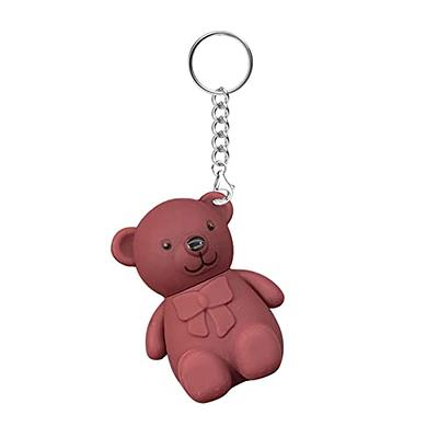 Creative Bear Key Chain, Fluid Bear Key Chain, White Bear Keychain