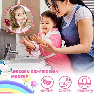 Washable Unicorn Makeup Set for Kids - Real Play Makeup