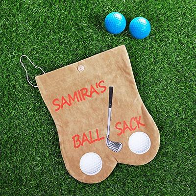 Dearlovey Personalized Name Golf Ball Sacks, Portable Flannelette