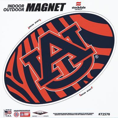 Chicago Bears Stripe 6 x 6 Oval Full Color Magnet