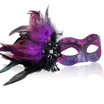 Sprfragrance Couple Masquerade Mask for Women Venetian Halloween Half –  Masquerade Mask Studio