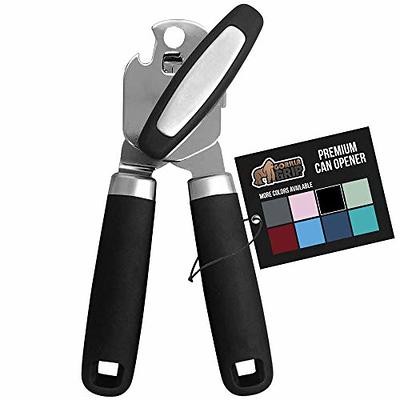 Can Opener Manual, Can Opener with Magnet, Hand Can Opener with Sharp Blade  Smooth Edge, Handheld Can Openers with Big Effort-Saving Knob, Can Opener