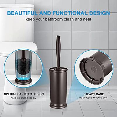 Modern Toilet Bowl Brush Holder Set with 2 Pack