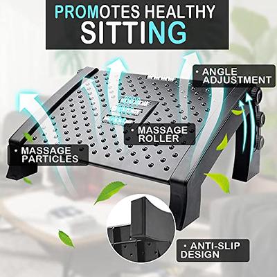 Under Desk Footrest Slip Massage Surface for Heights 