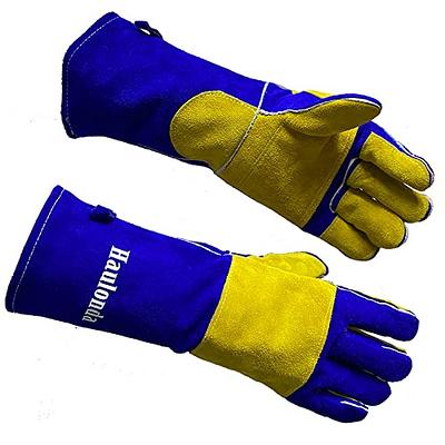 Welding Gloves Large 16 Inches 932℉ Heat Resistant Leather Forge/Mig/Stick  Welding Gloves Heat/Fire Resistant Mitts for Oven/Grill/Fireplace/Furnace/Stove/Pot  Holder/BBQ/Animal Handling - Yahoo Shopping