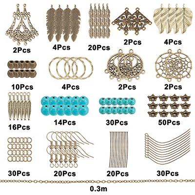 SUNNYCLUE 1 Box DIY Make 10 Pairs Turquoise Beads Earrings Making Kits  Tibetan Style Alloy Pendants Chandelier Components Links for Women  Beginners DIY Jewelry Making, Antique Bronze - Yahoo Shopping