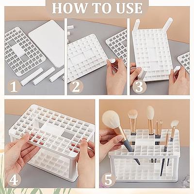 96 Holes Paint Brush Holder Plastic Pen Brush Holder Pencil Pen