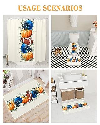 Fall Pumpkins & Leaves Shower Curtain Bath Bathroom Decor Home