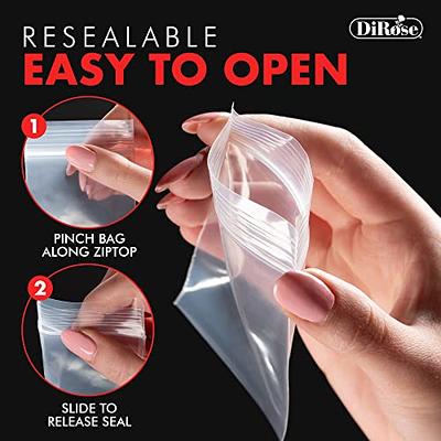 Clear Reclosable Plastic 4-Mil Ziplock Bags Poly Jewelry Zipper