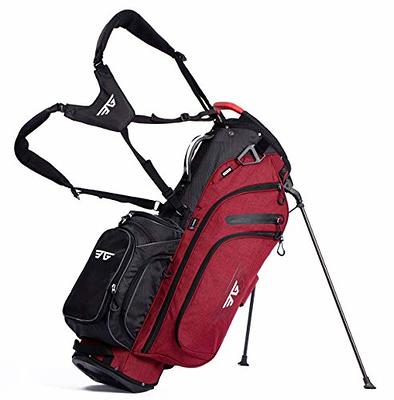 Gymax Golf Stand Bag Golf Club Bag w/ 14 Way Top Dividers & 6