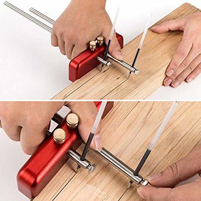 JOJOCY Adjustable Marking Gauge Double Head Woodworking Scribe Tool,  Aluminum Alloy Mortise Gauge Marking DIY Draw Line Metal Ceramic Wood  Scribing Line for Carpenter - Yahoo Shopping