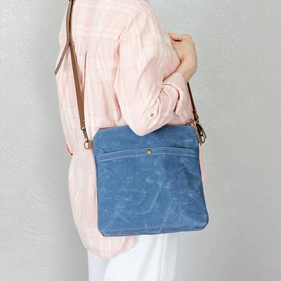 Waxed Canvas Crossbody Bag