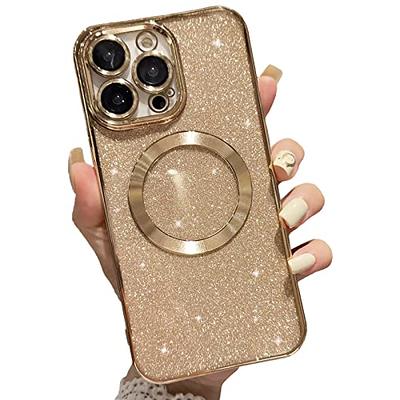 For iPhone 14 Pro Max 13 12 11 Luxury Rhinestone Mag Safe Magnetic Clear  Case