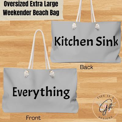 Everything Really Big Bag Weekender Bag Giant Grocery Bag Maxi Tote Bag  Oversized Canvas Bag Extra Large Canvas Bag Huge Tote 