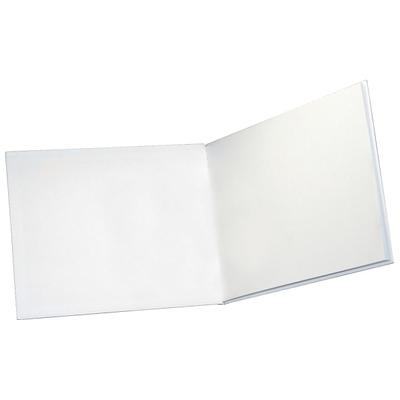  Hayes Hardcover Blank Book, White, 28 pages (14 sheets), 6W x  8H : Office Products