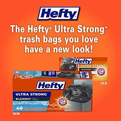 Ultrasac Heavy Duty 45 Gallon Trash Bags 50 Count 1.8 Mil 38 x 45 Large Black Plastic