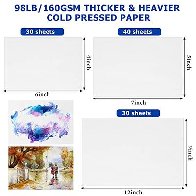 100 Sheets 3 Sizes Watercolor Paper Bulk Painting White Cold Press Paper  Water Color Paper for Artists Kids Watercolorists Students Child Art Drawing  Beginning, 4 x 6 Inch, 5 x 7 Inch, 9 x 12 Inch - Yahoo Shopping