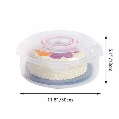 Cake Keeper Pie Cupcakes Carrier Cookies Storage Container Plastic Dome Lid