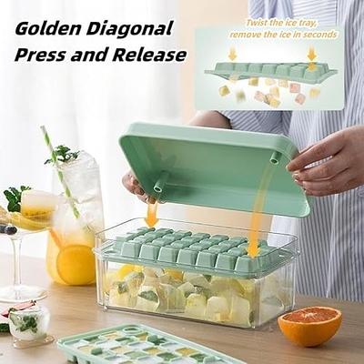 Prime Home Direct Ice Cube Tray with Lid and Bin | 112 pcs | 4 Silicone Ice  Cube Trays for Freezer | Ice Trays for Freezer | Ice Tray, Ice Molds, Ice