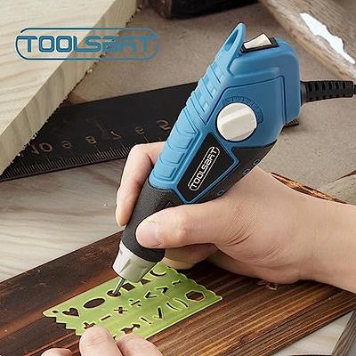 TOOLSBAT Engraver 15W Engraving Tool - Metal Engraver with 4 Tungsten  Carbide Steel Bits & 2 Stencils 5 Speed Etching Tool Perfect for DIY  Personalizing and Engraving Leather, Glass, Stone, and Wood - Yahoo Shopping