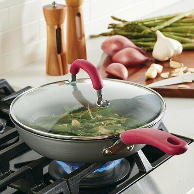 Rachael Ray Cook + Create 10pc Hard Anodized Nonstick Cookware Set With  Black Handles : Target