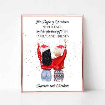 Custom Friends Print Best Friends Gifts Gifts for Friends 