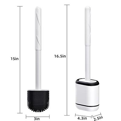 BOOMJOY Toilet Brush and Holder Set 2 Pack, Silicone Toilet Bowl Cleaner  Brush, Toilet Scrubber Brush with Tweezers for Bathroom Cleaning, RV  Accessories, House Organization Must-Haves - Gray - Yahoo Shopping