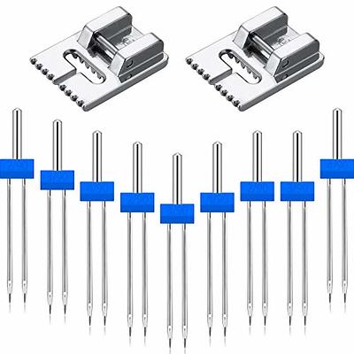 3PCS Durable Double Twin Needles Pins Twin Stretch Machine Needles Mix Size  2.0/90 3.0/90 4.0/90