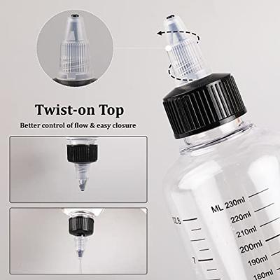 Scalp Hair Root Applicator Bottle with Comb Cap for Applying Oil, Shampoo 2  Pcs