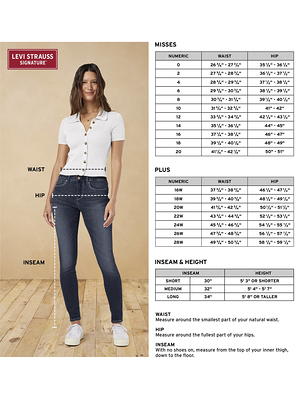 Signature by Levi Strauss & Co. Women's and Women's Plus Modern