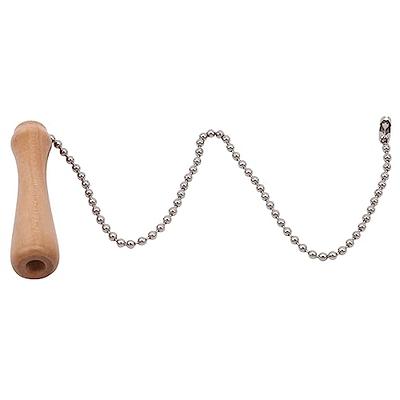 Ellylian Wooden Ceiling Fan Pull Chain, Pull Chain Extension for
