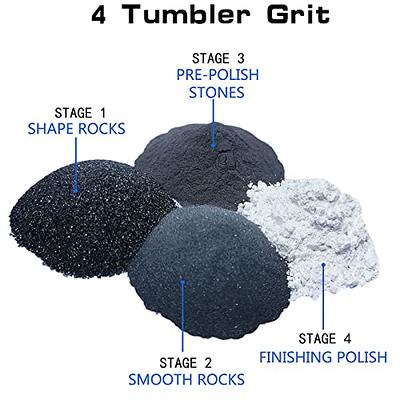  4 Step Rock Tumbler Abrasive Grit, Polish Kit Silicon