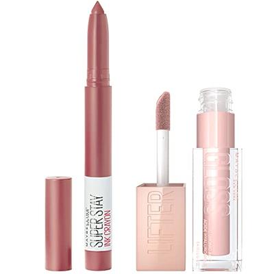  MAYBELLINE Super Stay Vinyl Ink Longwear No-Budge Liquid  Lipcolor Makeup, Highly Pigmented Color and Instant Shine, Witty, Mauve  Nude Lipstick, 0.14 fl oz, 1 Count : Beauty & Personal Care