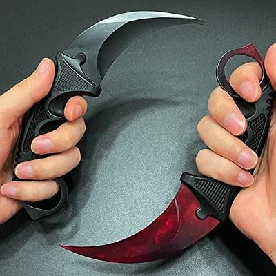 Karambit Knife CS:GO Tactical Fixed Blade Hunting Knives For Sale Blue  Steel NEW