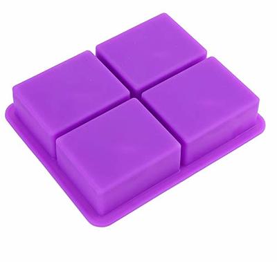 Purple Assorted Round 6-Cavity Soap Mold