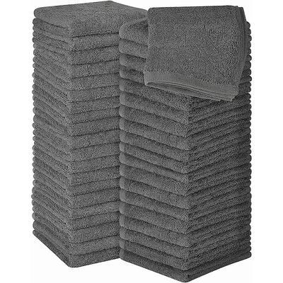 The Clean Store Edgeless Technology Microfiber Towels, 2 Free Dispenser Boxes, 12 in. x 12 in., Red/Gray (100-Pack)