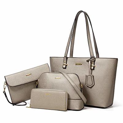 Women Handbag Set 6 Pcs PU Leather Tote Purse Set Multi-purpose Classic  Shoulder Bag (Black) : Clothing, Shoes & Jewelry - Amazon.com