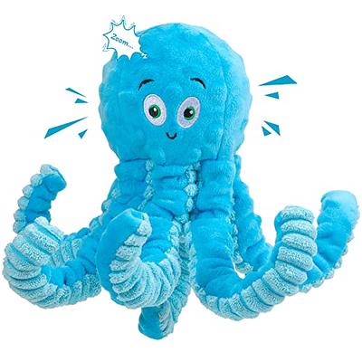 Dog Plush Squeaky Toys,Indestructible Dog Rope Chew Toys,Toys for Small  Medium Dogs,Octopus Interactive