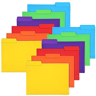 Dunwell Clear Plastic Folders Sleeves (12 Pack, Assorted Colors) - Plastic  Sleeves for Paper 8.5x11, Transparent Project Folders with Plastic Paper  Sleeves, Poly File Jacket for Documents - Yahoo Shopping