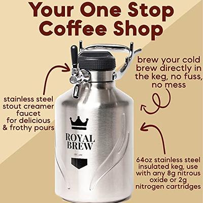 Royal Brew Nitro Cold Brew Coffee Maker Home Keg Kit System