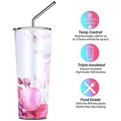 Stainless Steel Tumbler Coffee Cup - THILY 26 oz Triple-Insulated Travel  Mug with Splash-Proof Lid, for Ice Drinks and Hot Beverage, Outdoor Gift  for