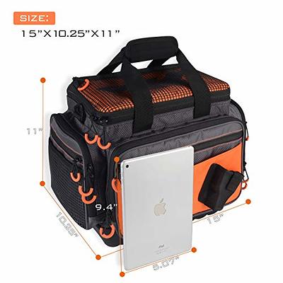 KastKing Fishing Gear & Tackle Bags, Saltwater Resistant Large Waterproof Fishing  Bag,Medium-Hoss(Without Trays, 15x11x10.25 Inches), Orange - Yahoo Shopping